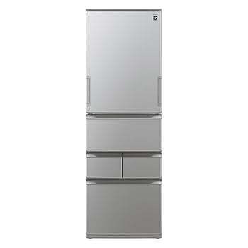 Amazon | シャープ 冷蔵庫 幅60.0cm 455L SJ-XW46P-S カーム